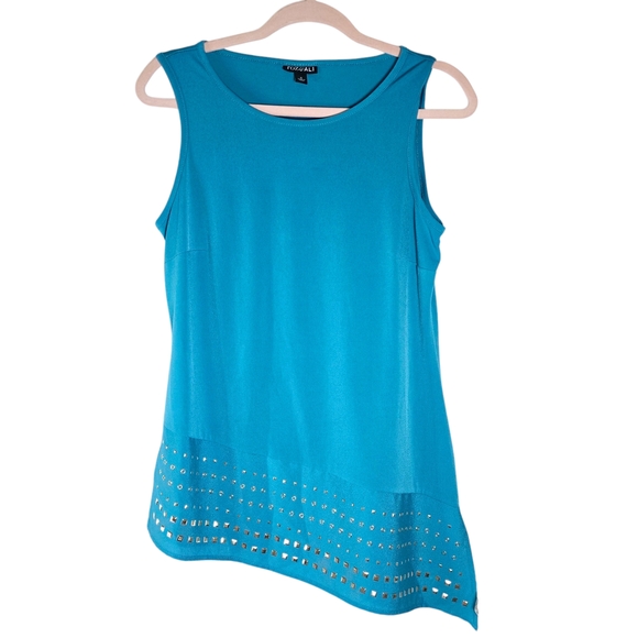 Blue Sleeveless Women's Top - Picture 1 of 5
